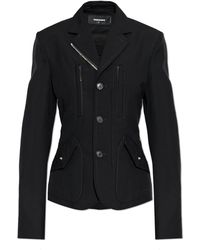 DSquared² - Blazer With Multiple Pockets - Lyst