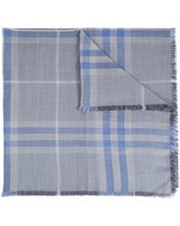 Burberry - Scarf With Raw Edge Finish - Lyst