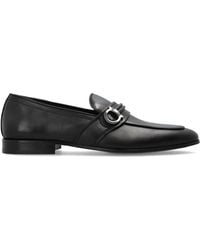 Ferragamo - Leather 'Saddle' Loafers - Lyst