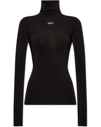 Off-White c/o Virgil Abloh - Fitted Top With Stand-Up Collar - Lyst