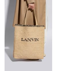 Lanvin - Woven Shopper Bag, - Lyst