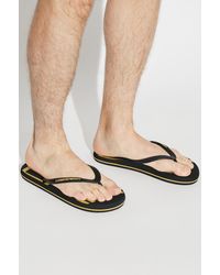 EA7 - Rubber Flip-Flops With Logo - Lyst