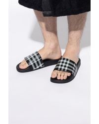 Burberry - Rubber Flip-Flops - Lyst