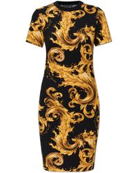 Versace Jeans Couture - Dress With "Barocco" Pattern - Lyst