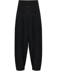 Yohji Yamamoto - Wool Wide-Leg Trousers - Lyst