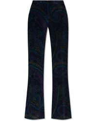 Etro - Corduroy Pants With Flared Legs - Lyst