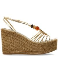 Jimmy Choo - 'Lemi Wedge 100' Wedge Sandals - Lyst
