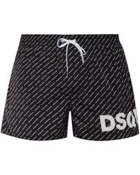 DSquared² - Monogram Swim Shorts - Lyst