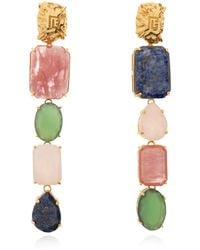 Balmain - Clip-On Earrings With Stones - Lyst