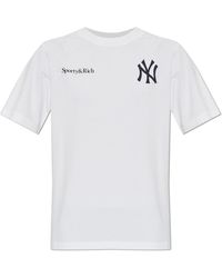 Sporty & Rich - T-Shirt From The '47 & The New York Yankees' Collection - Lyst