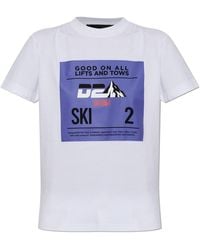 DSquared² - Cotton T-Shirt With Print - Lyst