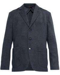 Brioni - Wool Blazer With Notch Lapels - Lyst