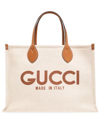 Gucci - Shopper Bag With Logo, - Lyst