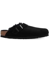 Birkenstock - Boston Shearling-Lined Suede Clogs - Lyst