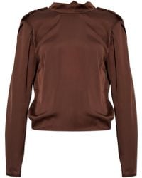 ROTATE BIRGER CHRISTENSEN - Top With Tie - Lyst
