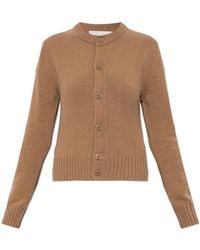 Ami Paris - Cashmere Cardigan With Embroidered Logo - Lyst
