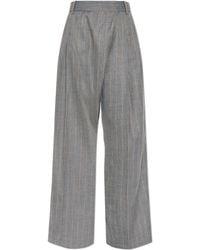 Ganni - Striped Pattern Trousers - Lyst