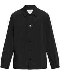 Courreges - Lightweight Jacket With Printed Logo - Lyst