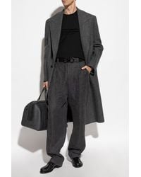 Ferragamo - T-Shirt With A Logo And Velvet Finish - Lyst