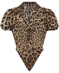 Dolce & Gabbana - Top With An Animal Motif - Lyst