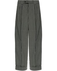 Versace - Striped Pattern Trousers - Lyst