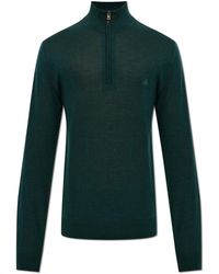 Etro - Wool Sweater With Embroidered Logo - Lyst