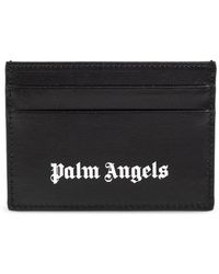 Palm Angels - Leather Cardholder With Logo - Lyst