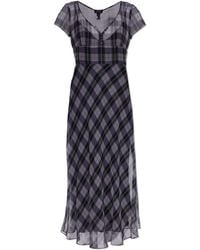 Marc Jacobs - Long Dress With A Check Pattern - Lyst