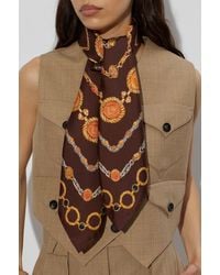 Versace - Silk Scarf With "The Lover" Print - Lyst