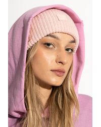 Acne Studios - Woolen Hat With Logo - Lyst