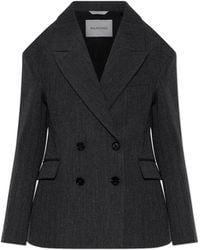 Balenciaga - Wool Double-Breasted Blazer - Lyst