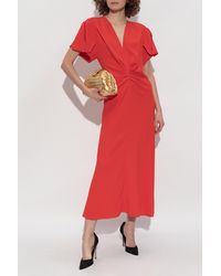 Victoria Beckham - Short Sleeve Dress - Lyst