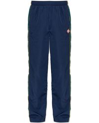 CASABLANCA - Trousers With Logo Patch - Lyst