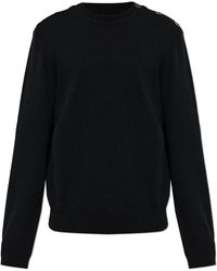 Balmain - Crew Neck Sweater - Lyst