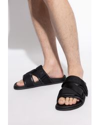 Moncler - Leather Slides - Lyst
