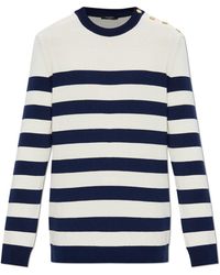 Balmain - Striped Pattern Sweater - Lyst