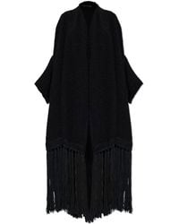 Dolce & Gabbana - Wool Cardigan With Fringes - Lyst