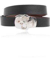 McQueen - Leather Bracelet - Lyst