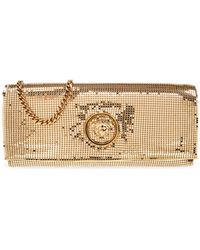 Versace - Clutch With Shimmering Crystals - Lyst