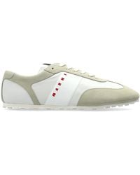 Marni - Leather Sports Shoes With Logo - Lyst