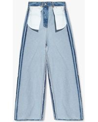 Vetements Inside-out Baggy Jeans in Blue | Lyst