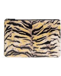 KENZO - Leather 'Tiger' Pouch - Lyst