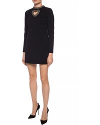 Saint Laurent Silk Cut-out Bustier Mini Dress in Black - Lyst