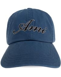 Ami Paris - Cap With Logo - Lyst