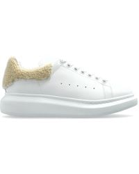 McQueen - Sports Shoes With A Furry Heel Tab - Lyst