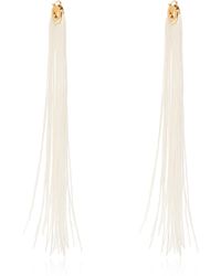 Jil Sander - Earrings With Long Tassels - Lyst