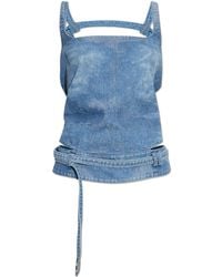 DIESEL - Denim Top 'De-Sayra-Fsi2' - Lyst