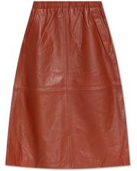 Munthe - ‘Charm’ Leather Skirt - Lyst