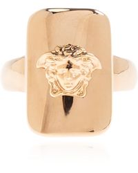 Versace - Signet Ring With Medusa's Head - Lyst