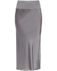 Rick Owens - Skirt With Elastic Waistband - Lyst